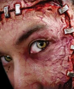 Tinsley Transfers Stapled Face Wound Scars Halloween Costume Makeup 3D FX Transfers