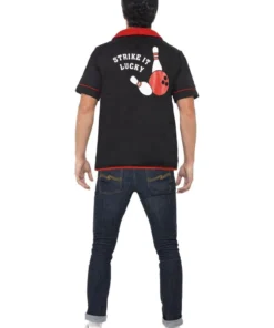 Smiffy's Mens Bowling Strike It Lucky 50's Shirt 7 Smiffy's Mens Bowling Strike It Lucky 50's Shirt