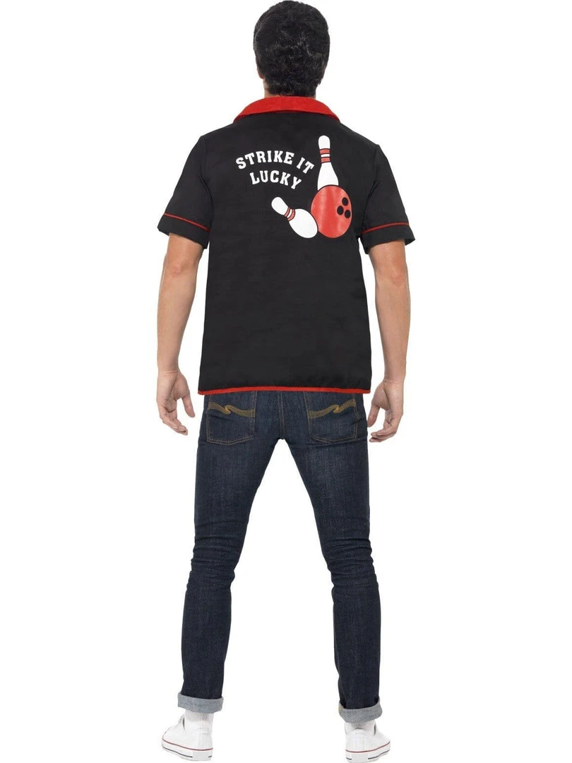 Smiffy's Mens Bowling Strike It Lucky 50's Shirt 5 Smiffy's Mens Bowling Strike It Lucky 50's Shirt