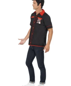 Smiffy's Mens Bowling Strike It Lucky 50's Shirt