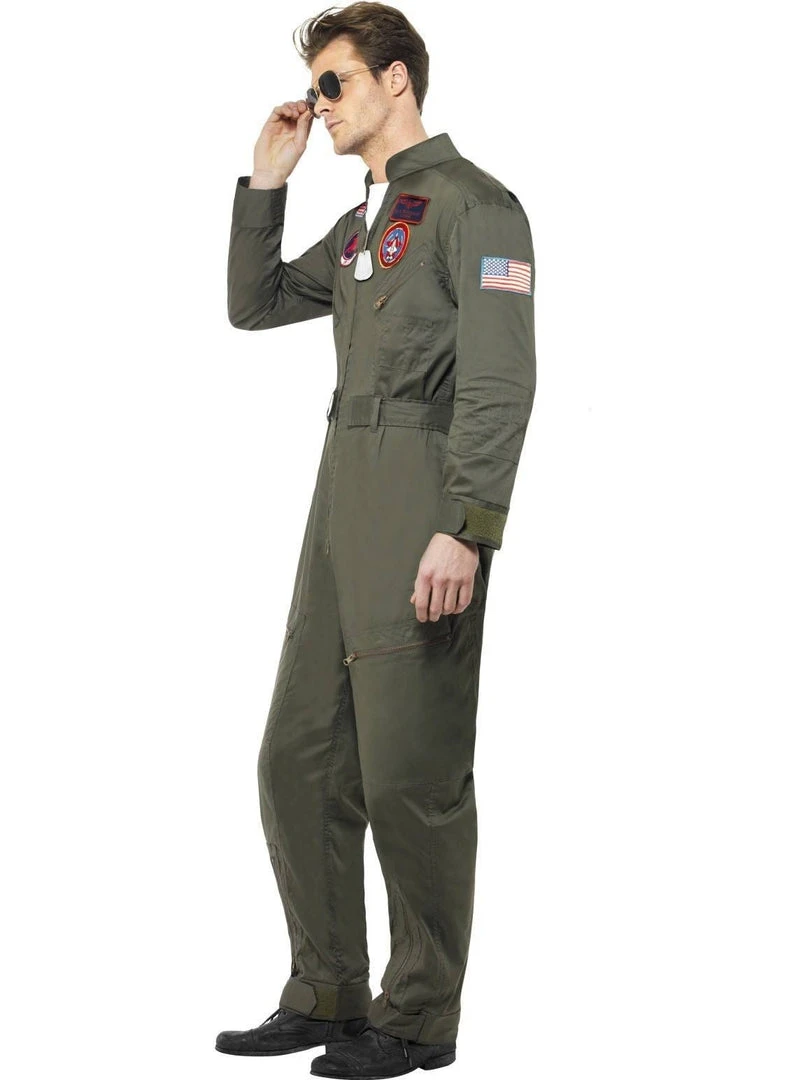 Smiffy's Top Gun Maverick Fighter Pilot Flight Suit And Aviator Sunglasses 4 Smiffy's Top Gun Maverick Fighter Pilot Flight Suit And Aviator Sunglasses