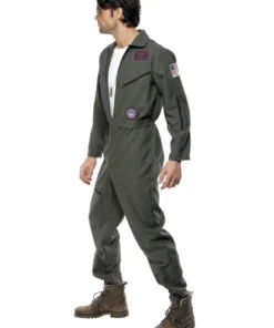Smiffy's Top Gun Maverick Goose Iceman Classic Flight Suit Mens