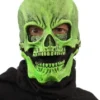 Carnival Products Skull UV Green Glow Sock Mask