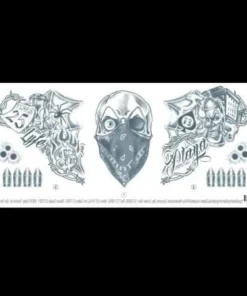 Tinsley Transfers Vandal Neck Tattoo