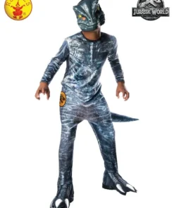 Rubie's Velociraptor Blue Jurassic World Dominion Deluxe Child Costume