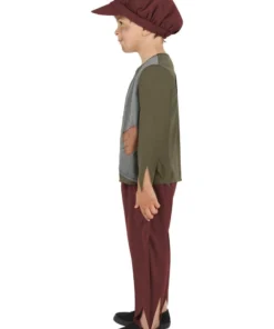 Smiffy's Poor Boy Victorian Children's Costume Peasant Kid's Fancy Dress Outfit