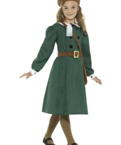 Smiffys Historical WW2 Evacuee Girl Children's Costume Tween
