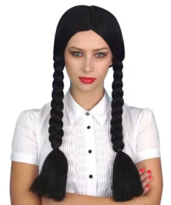 Carnival Products Womens Wednesday Adams Costume Wig