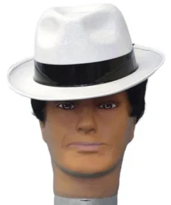 Carnival Products All Hats Gangster White Costume Hat