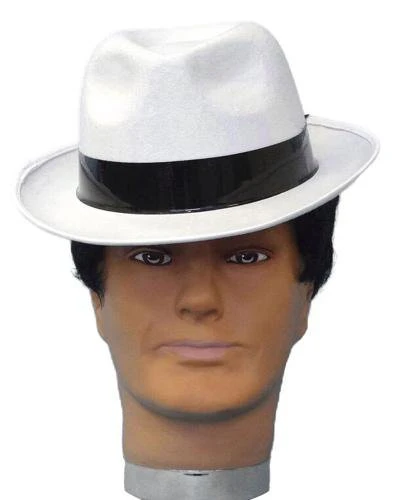Carnival Products All Hats Gangster White Costume Hat 4 Carnival Products All Hats Gangster White Costume Hat