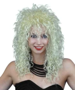 Carnival Products Rockstar Blonde 1980's Mullet Costume Wig