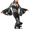 Creative Costuming Abba Female Silver Mamma Mia Womens Hire Costume