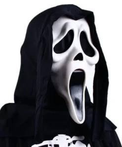 Carnival Products Scream Ghostface Overhead Latex Mask With Hood