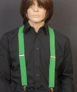 Tomfoolery Braces Green Suspenders