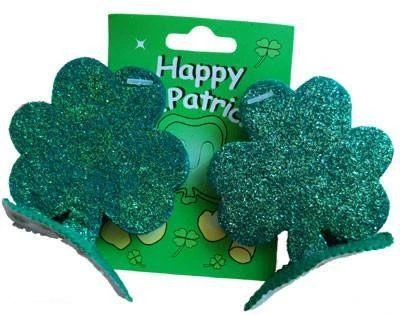 Sweidas Shamrock Glitter Hair Clips Buy Costumes 3 Sweidas Shamrock Glitter Hair Clips Buy Costumes