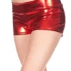 Music Legs Hot-Pants Tanga Booty Shorts Red