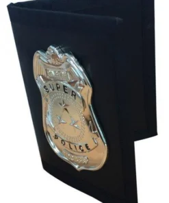 Sweidas Womens Metal Police Badge Wallet