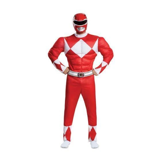 Disguise Power Rangers Mighty Morphin Red Ranger Adult Costume 4 Disguise Power Rangers Mighty Morphin Red Ranger Adult Costume