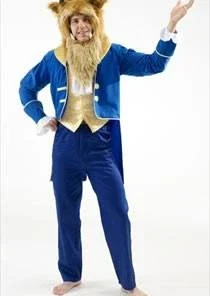 Disguises Beast Men's Hire Costume Beauty And The Beast Fancy Dress Mens