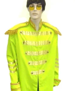 Disguises Mens Stg. P Yellow 60's Pop Star Men's Hire Costume