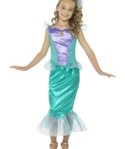 Smiffy's Mermaid Little Deluxe Princess Girls And Tween Size Costume