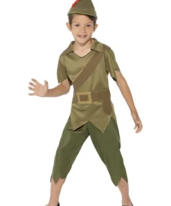Smiffy's Robin Hood Boys Costume Peter Pan Fancy Dress Kids