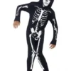 Smiffy's Skeleton Jumpsuit Children's Halloween Costume