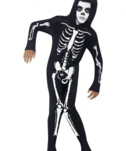 Smiffy's Skeleton Jumpsuit Children's Halloween Costume
