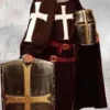 Disguises Knight Black Mens Medieval Hire Costume