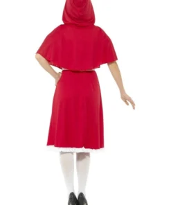Smiffy's Womens Red Riding Hood Vintage Adults Book Week Fairytale Costume