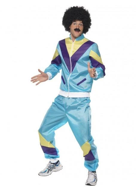 Smiffy's Eighties 1980's Tracksuit Men's Costume 3 Smiffy's Eighties 1980's Tracksuit Men's Costume