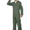 Smiffy's Mens Aviator Jumpsuit Adult Costume