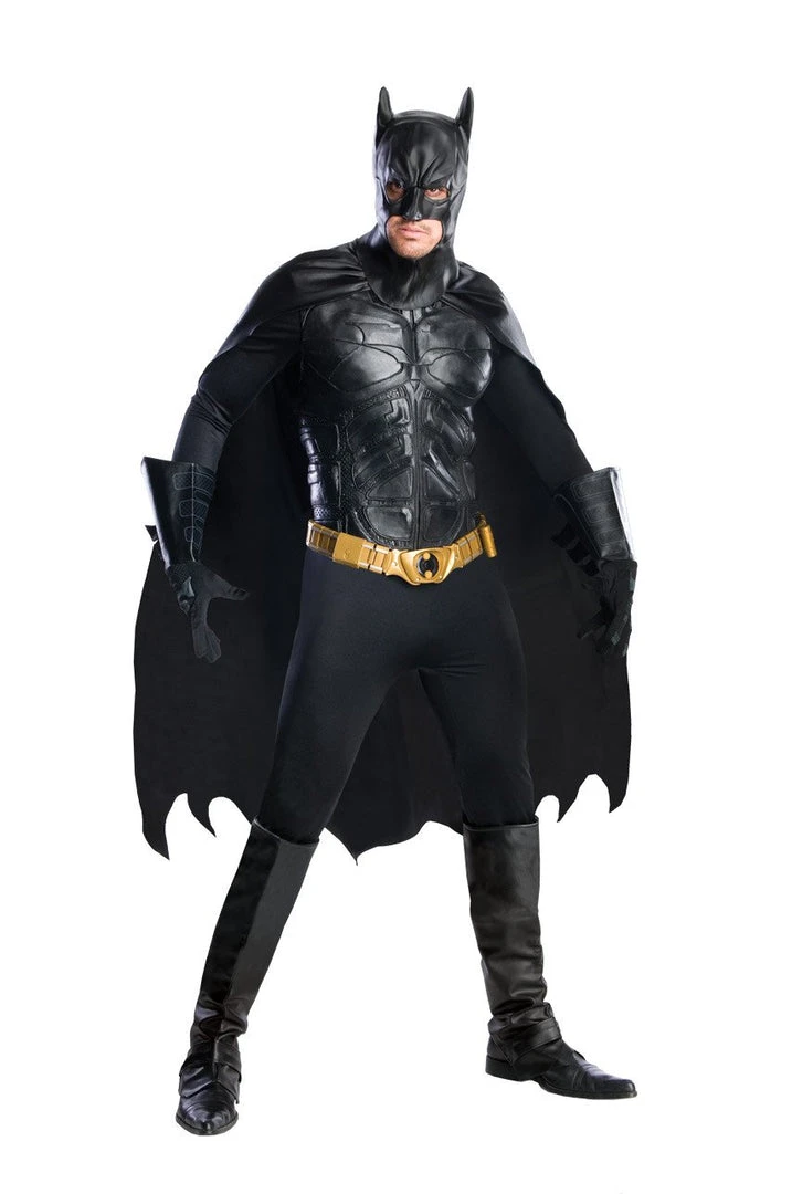 Rubie's Batman The Dark Knight Stretch Hire Costume Mens 3 Rubie's Batman The Dark Knight Stretch Hire Costume Mens