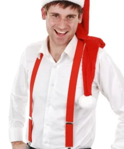 Carnival Products Braces Red Pants Suspenders