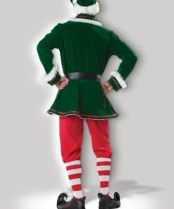 In Character Candy Cane Mens Elf Christmas Santa's Helper Hire Costume