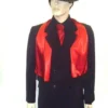Disguises Gangster Red Pin Stripe Men's 1920's Hire Costume 1 Disguises Gangster Red Pin Stripe Men's 1920's Hire Costume