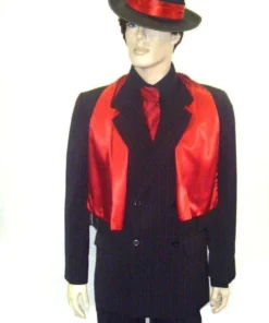 Disguises Gangster Red Pin Stripe Men's 1920's Hire Costume