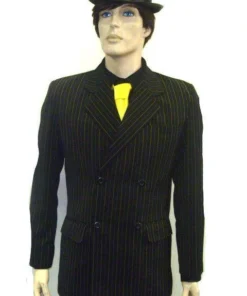Disguises Gangster Yellow Pin Stripe Men's 1920's Hire Costume Mens