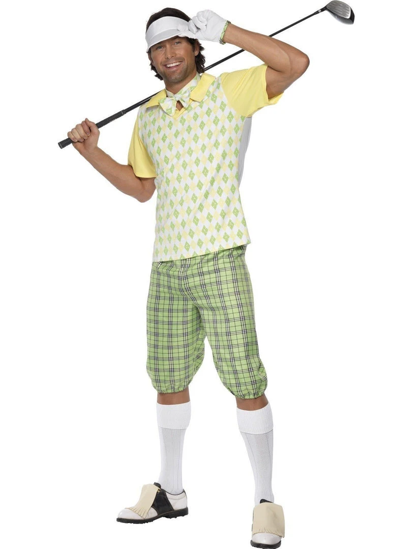 Smiffy's Mens Gone Golfing Men's Golfer Pub Golf Costume 3 Smiffy's Mens Gone Golfing Men's Golfer Pub Golf Costume