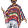 Smiffy's Poncho Mexican Colourful Adult Costume Mens 2 Smiffy's Poncho Mexican Colourful Adult Costume Mens