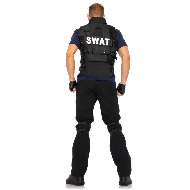 Leg Avenue Police SWAT Commander Mens Adult Costume Police Vest FBI Jacket 4 Leg Avenue Police SWAT Commander Mens Adult Costume Police Vest FBI Jacket