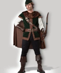 In Character Robin Hood Sherwood Archer Hero Mens' Deluxe Medieval Hire Costume