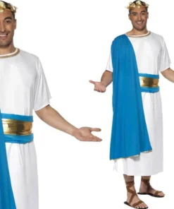 Smiffy's Caesar Men's Costume Roman Toga Fancy Dress Greek Party Outfit