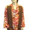 Disguises Hippie 60's And 70's Vests Men's Hire Costumes