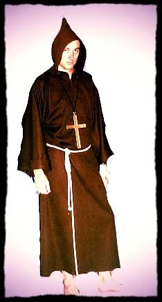 Disguises Mens Monk Brown Costume For Hire 3 Disguises Mens Monk Brown Costume For Hire