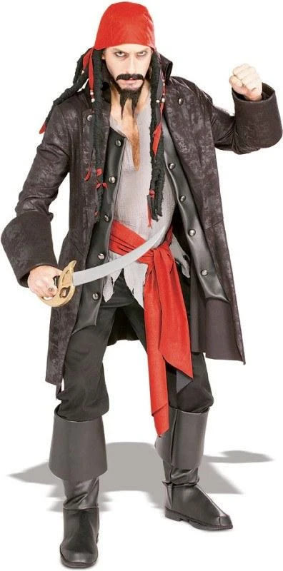 Disguises Pirate Captain Cutthroat Mens Costume Hire 3 Disguises Pirate Captain Cutthroat Mens Costume Hire
