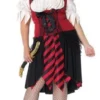 Disguises Pirate Wench Crimson Womens Costume Hire