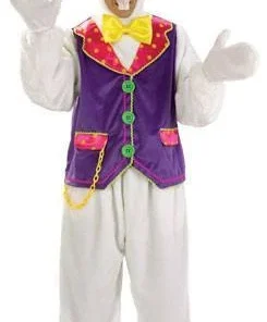 Disguises Womens Rabbit White Hire Costume Alice In Wonderland Fancy Dress