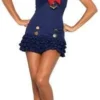 Disguises Sailor Girl Frills Womens Nautical Hire Costume