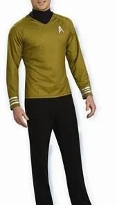 Disguises Star Trek Mens Hire Costume 2009 Gold